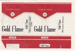 PORTUGAL AÇORES AZORES TOBACCO LABEL - GOLD FLAME - FABRICA DE TABACOS ESTRELA PONTA DELGADA - Mondstukken