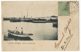 Porto Alegre Porto De Embarque  Livraria Americana  P. Used To France 1904 - Porto Alegre