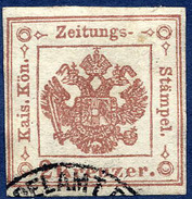 AUSTRIA 1859 Newspaper Stamp 2 Kr.  Red-brown Plate II Used.  Michel 3X Pl.II - Newspapers