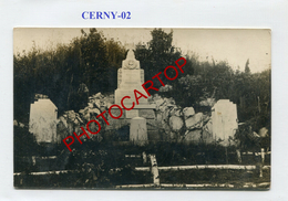 CERNY En LAONNOIS-Monument Du 53e R.I.R Allemand-Carte Photo Allemande-Guerre 14-18-1 WK-FRANCE-02-Militaria- - Craonne