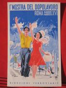 Roma (RM) - Künstlerkarte "I Mostra Del Dopolavoro" / PNF - Ausstellungen