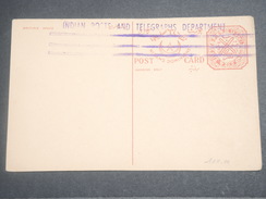 INDES / DOMINION - Annulation Du Département Des Postes Et Télégraphe Sur Entier Postal Non Voyagé - L 7098 - Briefe U. Dokumente