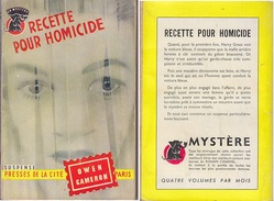 C1 Owen CAMERON Recette Pour Homicide 1955 UN MYSTERE # 238 The Butcher S Wife - Presses De La Cité