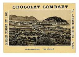 CHROMO IMAGE CHOCOLAT LOMBART PARIS ILLUSTRATION SAINT SEBASTIEN VUE GENERALE - Lombart