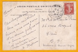 1911 - CP De Lisbonne, Portugal Vers Pau, France - Ligne Maritime Bordeaux Buenos Aires - Marcofilie