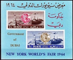 DUBAI Bateaux, Ship, Paquebot, Statue Liberté. Yvert BF 14 Dentele, Perforate ** MNH - Ships