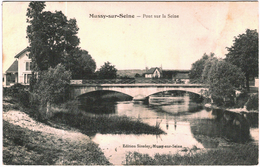 Carte Postale Ancienne De MUSSY SUR SEINE-Pont Sur La Seine - Mussy-sur-Seine