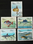 RARE SET LOT 1981 CUBA 1+3+10+13+30 CORREOS FISH STAMP TIMBRE - Neufs
