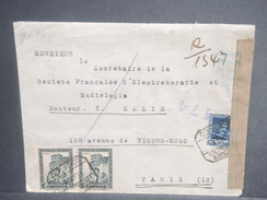 ESPAGNE - Enveloppe En Recommandé De Barcelone Pour La France En 1938 Avec Censure - L 7136 - Bolli Di Censura Repubblicana