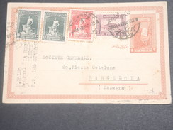 TURQUIE - Entier Postal + Complèment De Constantinople Pour Barcelone En 1929 - L 7137 - Postal Stationery