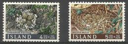 Iceland - 1967 Birds Nests Set Of 2 MH *   Sc B21-2 - Neufs