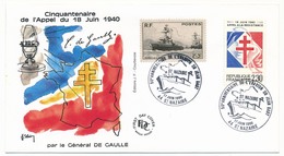 FRANCE - Cachet Temporaire "50eme Anniversaire De L'Evasion Du Jean Bart" - SAINT NAZAIRE 1990 - Seconda Guerra Mondiale