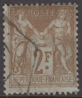 2Fr Sage Oblitéré TB Cachet Hexagonal (Y&T N° 105, Cote  +50Â€€) - 1898-1900 Sage (Type III)