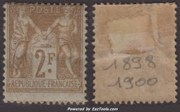 2Fr Sage Neuf * TB (Y&T N° 105, Cote  200Â€€) - 1898-1900 Sage (Type III)