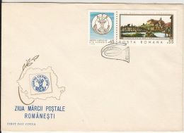 58839- ROMANIAN STAMP'S DAY, OLD BUCHAREST, COVER FDC, 1968, ROMANIA - FDC