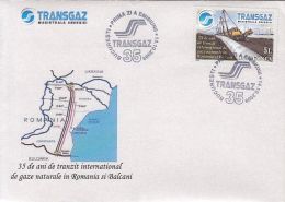 58923- GAS TRANSPORT PIPES BETWEN ROMANIA AND BALKANS, ENERGY, COVER FDC, 2009, ROMANIA - Gaz