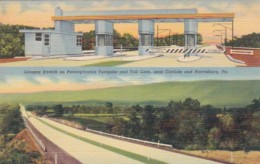 Pennsylvania Turnpike Toll Gate Near Carlisle And Harrisburg Curteich - Harrisburg