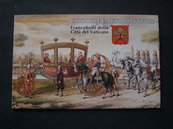 CITTA DEL VATICANO 1997 CARROZZE E AUTO PONTEFICIE LIBRETTO MNH +7 PHOTO - Markenheftchen