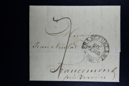 Germany Complete Letter Francfurt Frankfurt -> Verviers France 1816 - Vorphilatelie