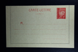 France: Carte-Lettre  Petain 1F  Type C1  Not Used - Letter Cards