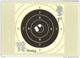 The Olympic And Paralympic Games Stamp Card - Shooting - CPM - Tir (Armes)