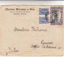 Grecia To Italia. Cover 1925 - Lettres & Documents