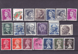 LOT - Perfores - Perfines Perfins - 20 STAMPS. - Perforés