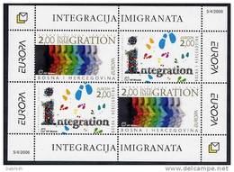 BOSNIA HERCEGOVINA (CROAT) 2006 Europa: Integration Block  MNH / **.  Michel Block 8 - Bosnie-Herzegovine