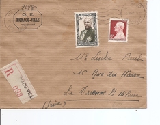 Monaco ( Lettre Recommandée De 1949 De MonacoVille Vers LaVarenne à Voir) - Storia Postale