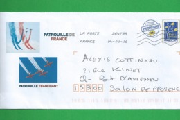 FRANCE Entier Repiquer Patrouille De France Patrouille Tranchant Theme Avion - Aerei