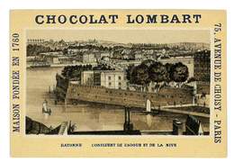 CHROMO IMAGE CHOCOLAT LOMBART PARIS ILLUSTRATION BAYONNE CONFLUENT - Lombart