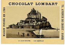 CHROMO IMAGE CHOCOLAT LOMBART PARIS ILLUSTRATION LE MONT ST MICHEL - Lombart