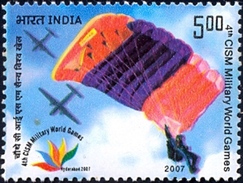 SPORTS-PARAGLIDING-ERROR-COLOR SHIFT-INDIA-MNH-H1-54 - Fallschirmspringen