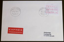 ISLAND 1983 Mi-Nr. ATM 1 Automatenmarke Express FDC - Viñetas De Franqueo (Frama)