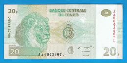 CONGO - 20 Francs 2003 SC P-94 - Repubblica Del Congo (Congo-Brazzaville)