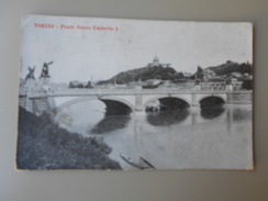 ITALIE PIEMONTE TURIN TORINO PONTE NUOVO UMBERTO I - Bruggen