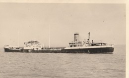 11732) IMBARCAZIONE NAVE PETROLIERA O DA CARICO FOTOCARTOLINA NON VIAGGIATA 1930 CIRCA - Tankers