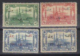 TURQUIE    TAXES       N°s YVERT  51*,52*,53**, 54* ,MICHEL N°s  39 à 42  (1914)  MH Et MNH - Unused Stamps
