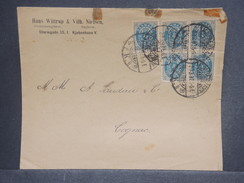 DANEMARK - Enveloppe Commerciale Pour La France En 1897 , Affranchissement Plaisant - L 7212 - Cartas & Documentos