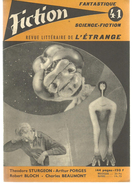 FICTION N° 41 Avril 1957 Revue Littéraire De L'étrange Fantastique Et Science Fiction - T STURGEON, A PORGES, Etc - Other & Unclassified