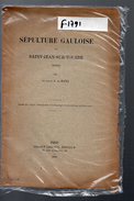 Saint Jean Sur Tourbe (71 Marne ) Sépulture Gauloise (plaquette Edition  1891) (M3052) - Champagne - Ardenne