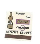 G-I-E , Tabac , Boite  D'ALLUMETTES  ,  Publicité  , 2 Scans , Liqueur , Fine , Donjon , BENOIT SERRES , TOULOUSE - Boites D'allumettes - Etiquettes