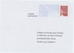 France PAP Réponse Luquet RF 0406469 Villages Du Monde Pour Enfants - PAP: Antwort/Luquet