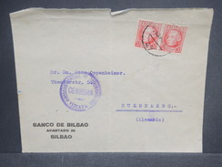 ESPAGNE - Enveloppe De Bilbao Pour L' Allemagne Avec Censure De Vizcaya , Affranchissement Plaisant - L 7255 - Nationalists Censor Marks