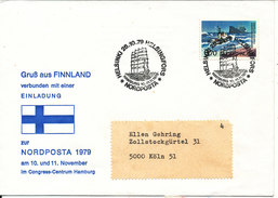 Finland Cover Sent To Germany Helsinki 26-10-1979 Single Franked (Nordposta 1979 Hamburg) - Lettres & Documents