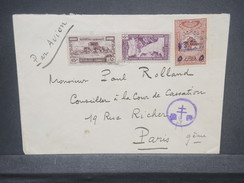 FRANCE / GRAND LIBAN - Enveloppe Pour Paris , Affranchissement Plaisant , Contrôle Postal France Libre - L 7303 - Lettres & Documents