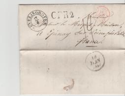 Pre284 /  PREUSSEN - Wevelinghofen 1847 Nach Frankreich. CPR2 - Briefe U. Dokumente
