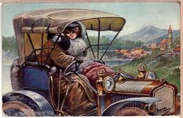 THIELE A Pair Of Lovers. Vintage Cars. T.S.N. SERIES 1114., 1910. - Thiele, Arthur