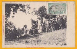 1910 - CP De Djibouti Vers Saint Pol Sur Ternoise, Pas De Calais - Timbre à 5 C Seul - Vue Plateaux D'Abyssinie - Storia Postale