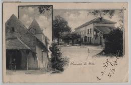 Souvenir De Giez - Eglise, College - Animee - Giez